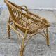 Fauteuil rotin pour enfant vintage 1960