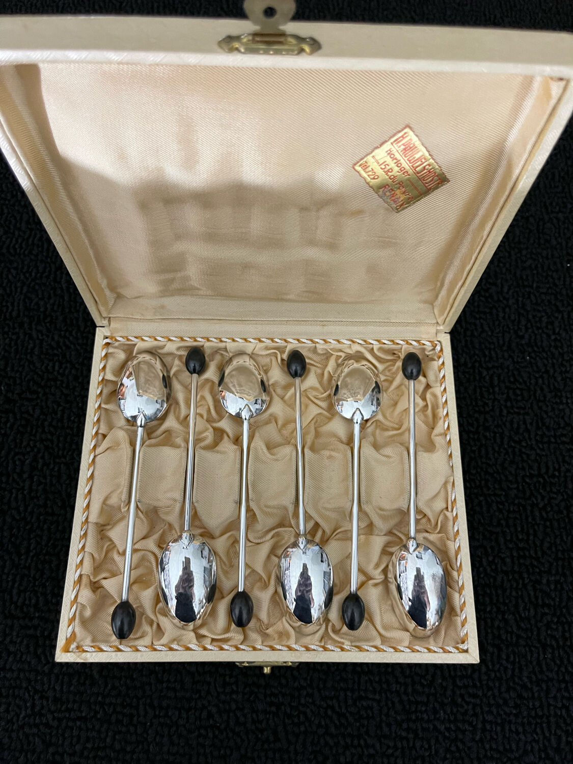 12 cuillères café moka Christofle