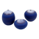 Set of 3 vintage blue miniature ceramics by Antonio Lampecco - Belgium
