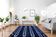 Modern Moroccan carpet blue