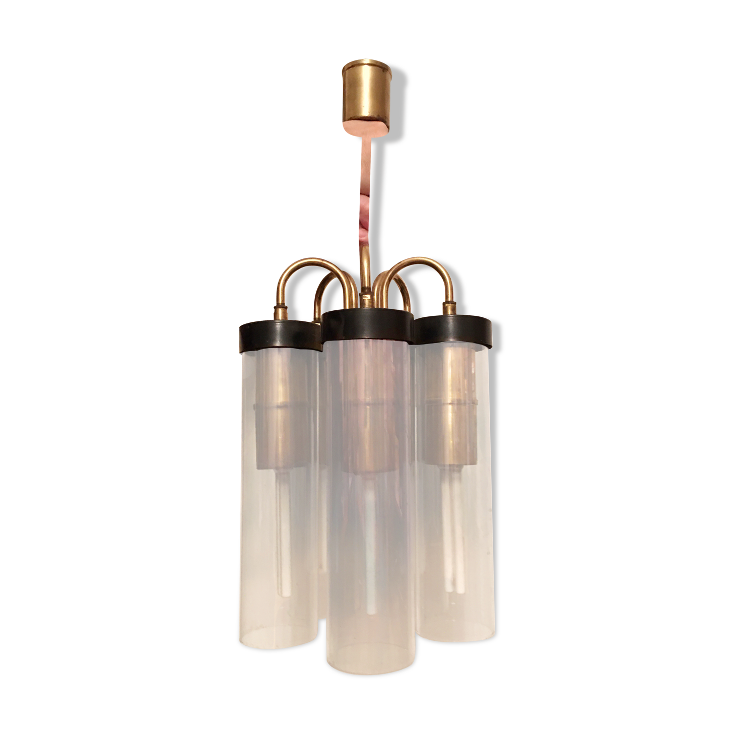 Lustre  Zelezny Brod fait main en verre années 60