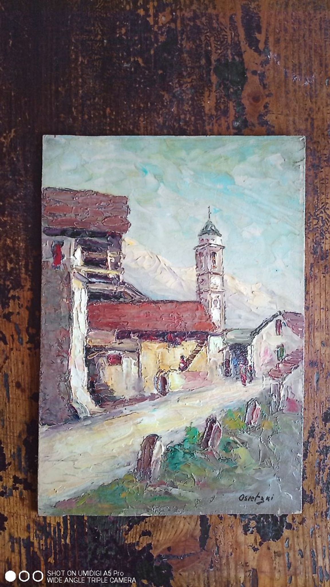 Osietzki - huile sur panneau - 33 x 23 cm