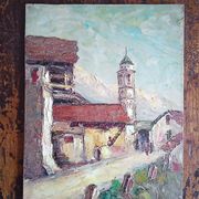 Osietzki - huile sur panneau - 33 x 23 cm