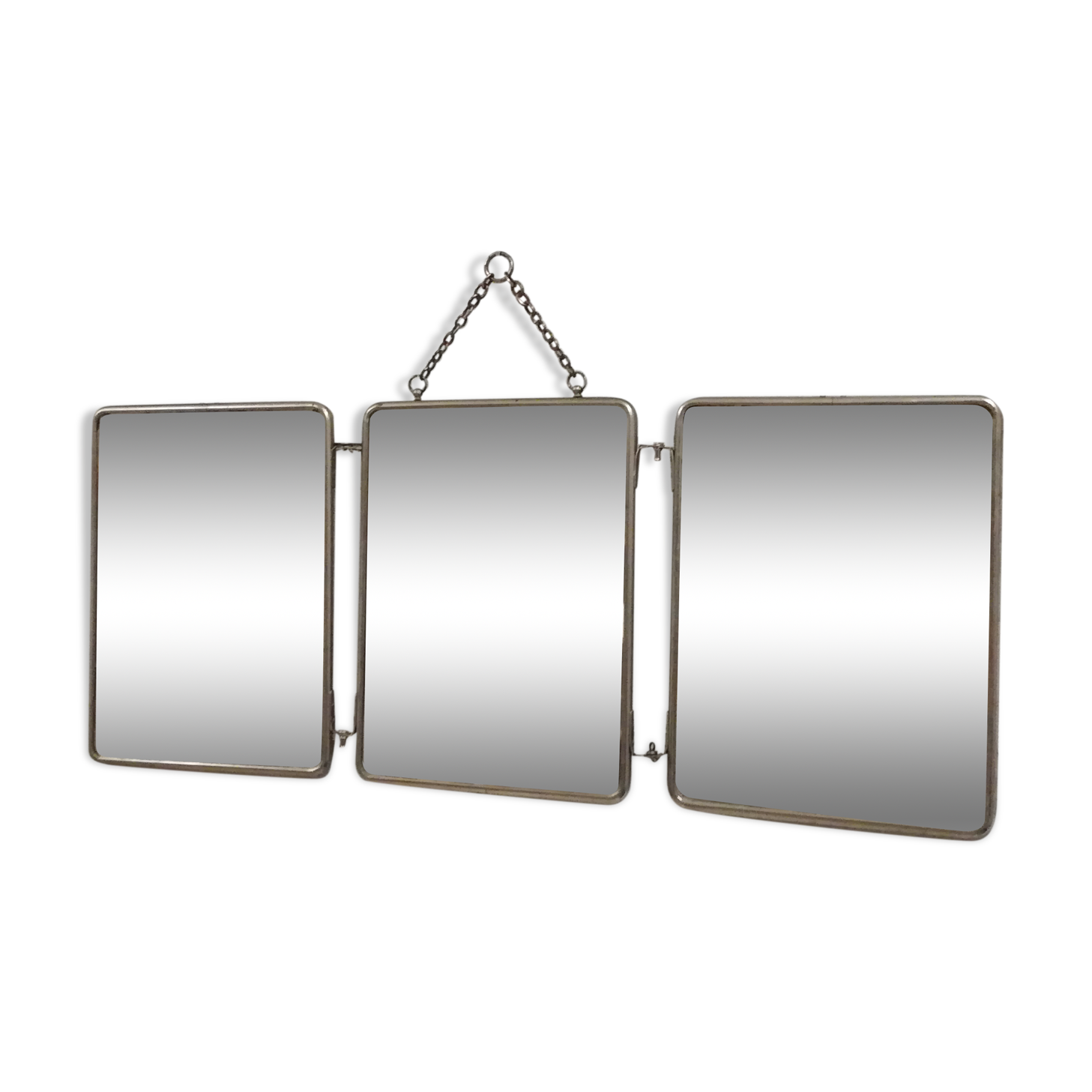 Triptych mirror from the 50's - 60x24cm