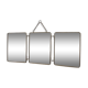 Triptych mirror from the 50's - 60x24cm