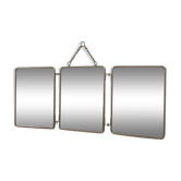 Triptych mirror from the 50's - 60x24cm