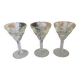 Verres bistrot absinthe anciens