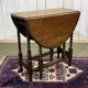 Table pliante anglaise en chêne début XXème GATELEG