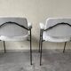 Pair of chairs CM197 by Pierre Paulin, in curly wool