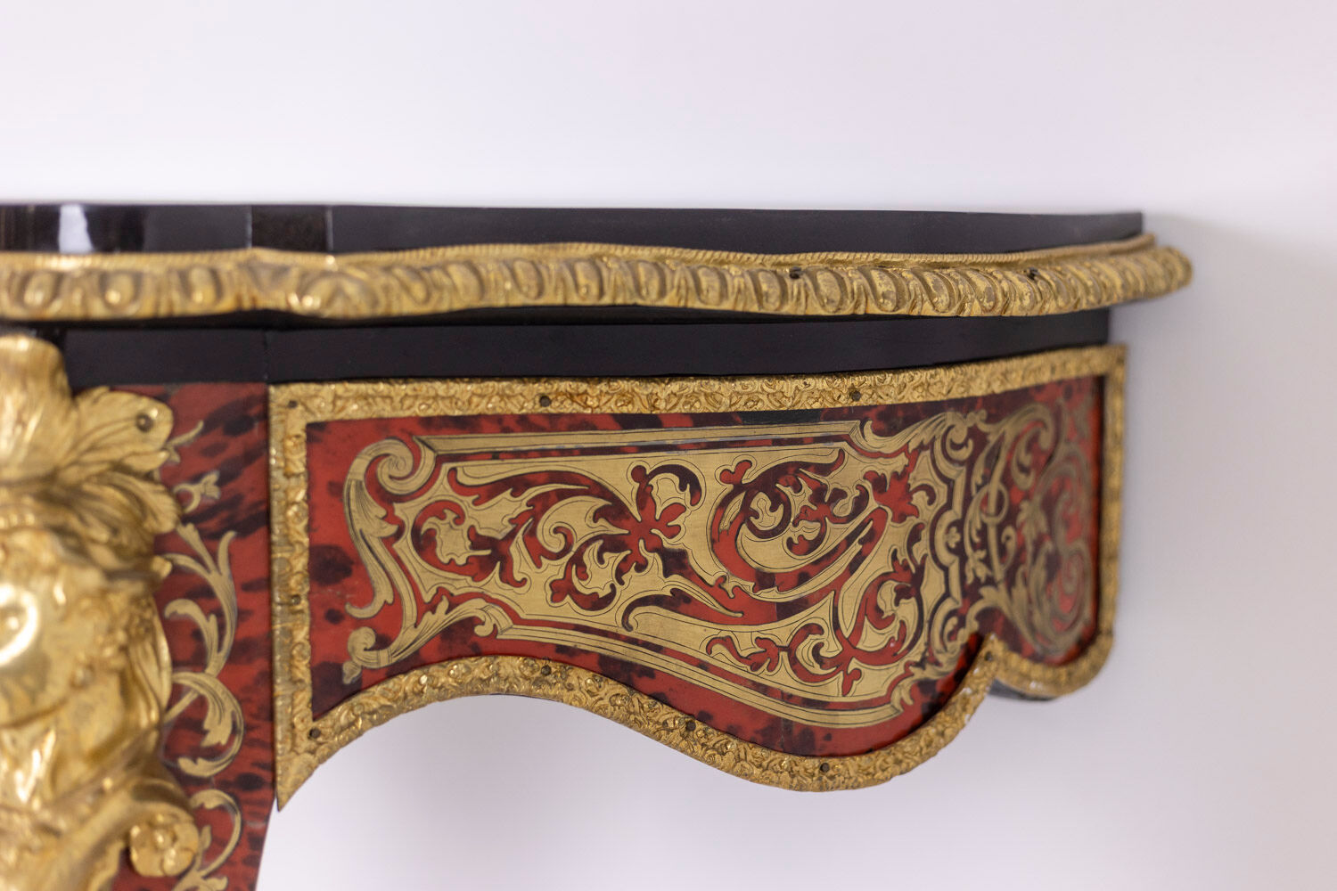 Boulle style console and gilded bronze, circa 1880