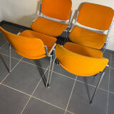 Chairs model dsc 106 design Giancarlo Piretti for Castelli