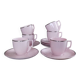 Powder pink cups and saucers