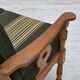 1970s, Danish 3-seater sofa, green furniture wool, solid oak wood.
