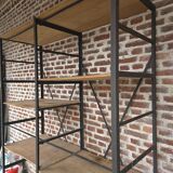 Étagère Industrielle en fer et bois