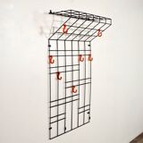 Wire coat rack by Karl Fichtel for Drahtwerke Erlau 1950s
