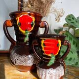 Duo of Vallauris vases