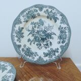 6 assiettes en faïence Enoch Wedgewood décor "asiatic pheasants"