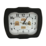 Black wood clock