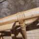 Rattan and bamboo rocking chair — Vintage bohemian style, 1970s