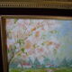 Table oil on vintage panel 1950