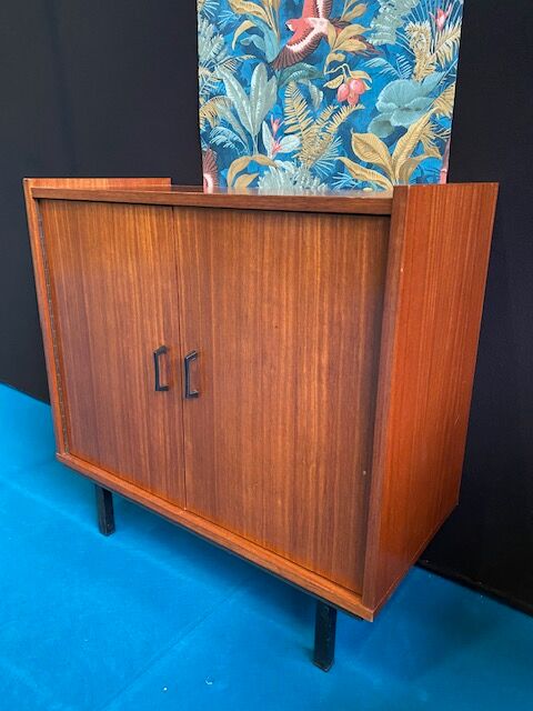 Meuble de rangements acajou vintage 60
