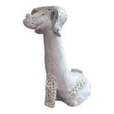 Antique zoomorphic sculpture in glazed terracotta