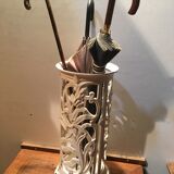 Enamelled cast iron umbrella stand