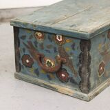 Painted Folk Art Marriage Chest