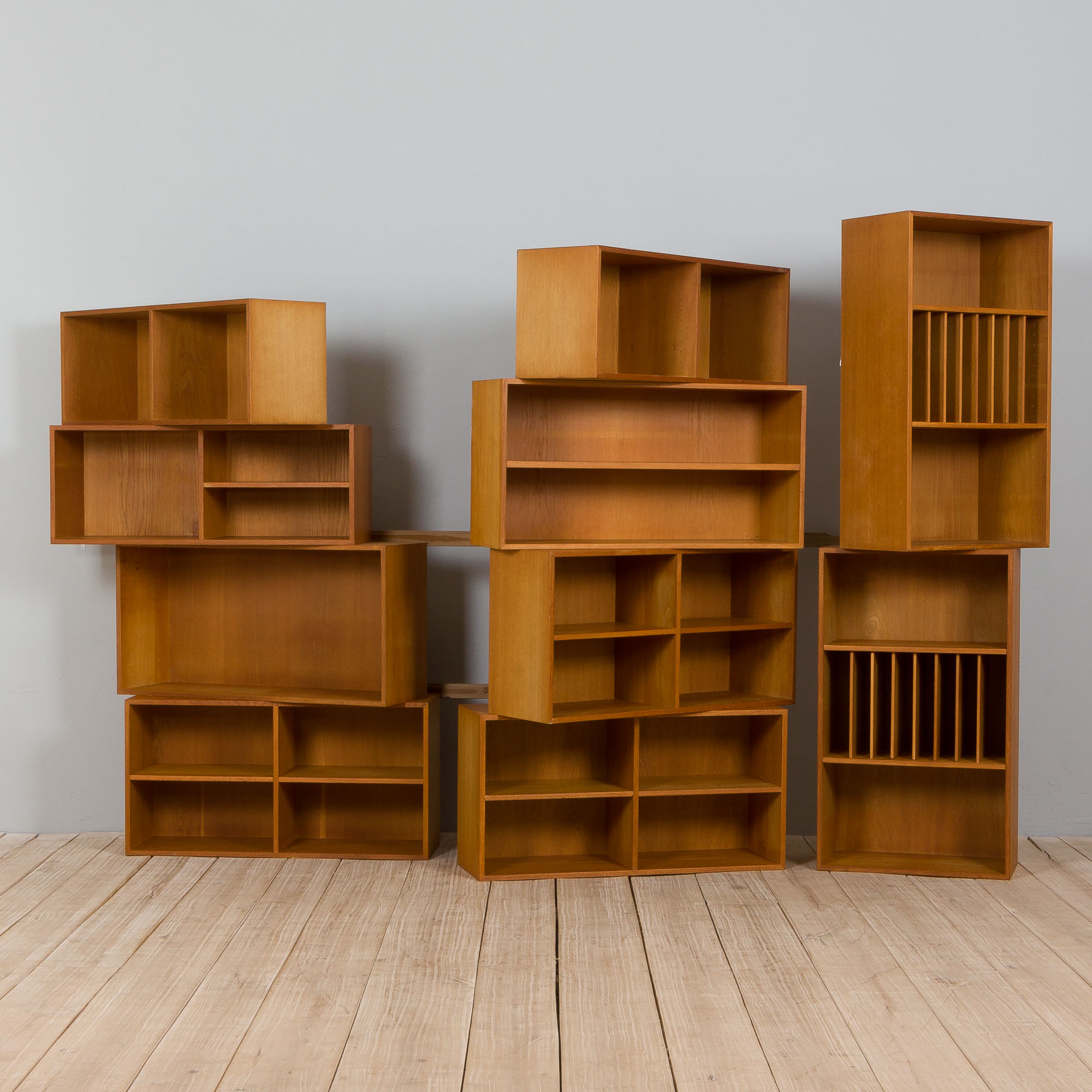 H.W. Klein modular bookshelf system for Bramin,  Denmark 1970s