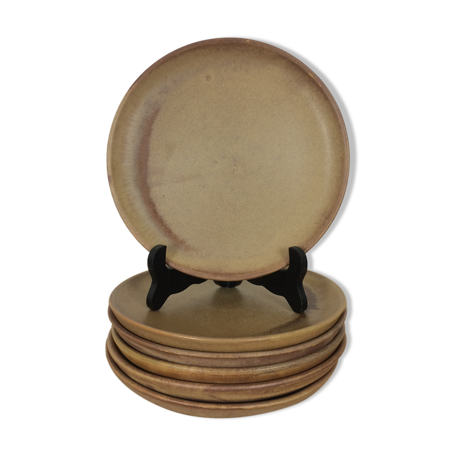 Set of 6 sandstone plates 22 cm