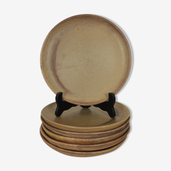 Set of 6 sandstone plates 22 cm