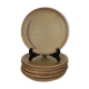 Set of 6 sandstone plates 22 cm