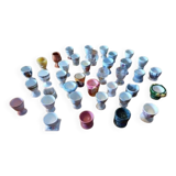 Set of 38 egg cups