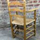Paillé armchair in natural wood 1980