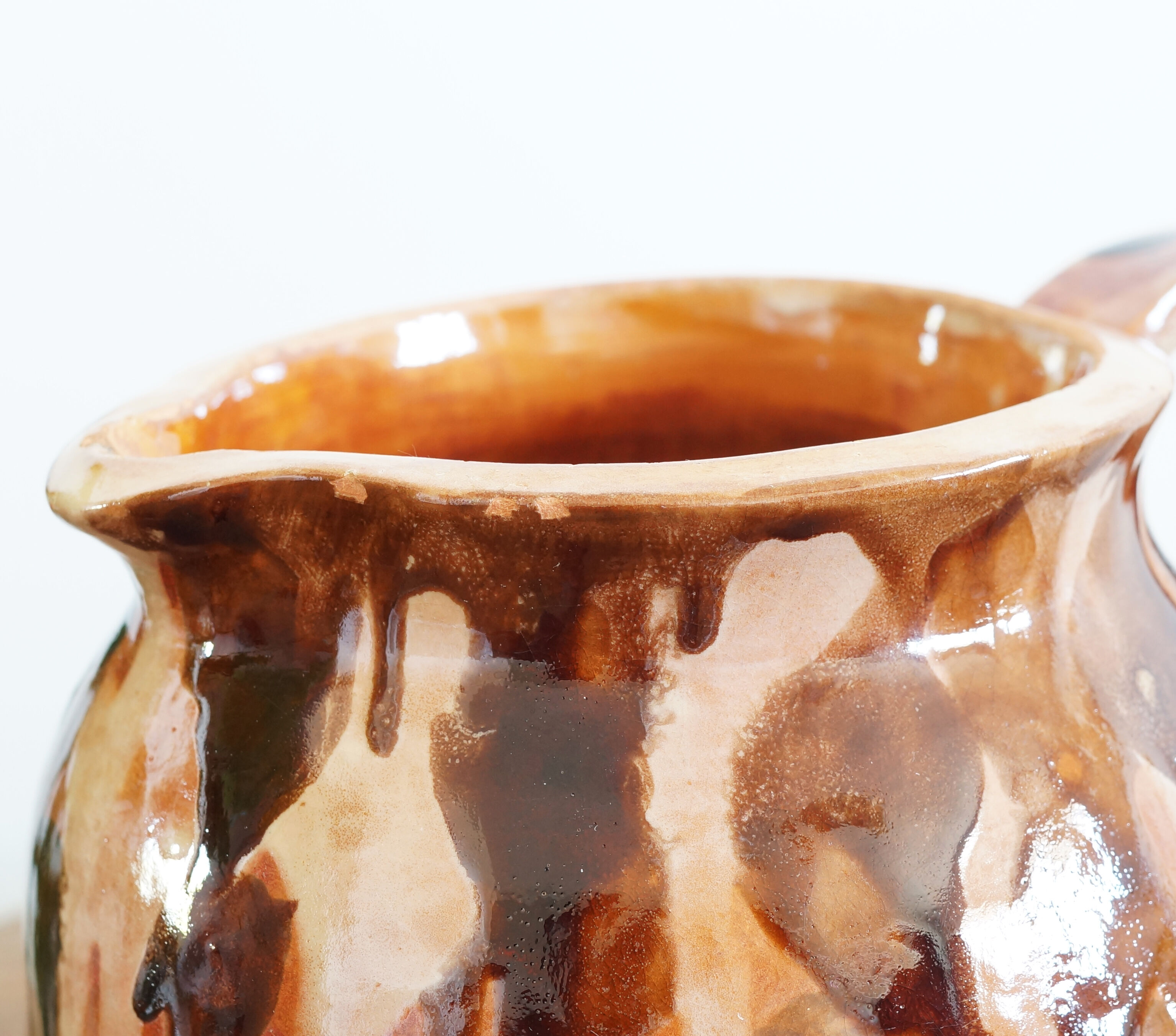 50s pitcher or jug in glazed ceramic
