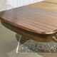 Art Nouveau dining table in mahogany in the style of Gustave Serrurier-Bovy.