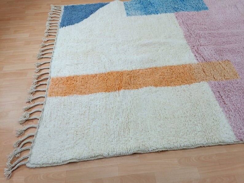 Handmade wool rug large size 200 x 300 cm