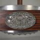 Vintage Lakro pendant light with 9 oval glass panels and 1 round glass panel, 1970s