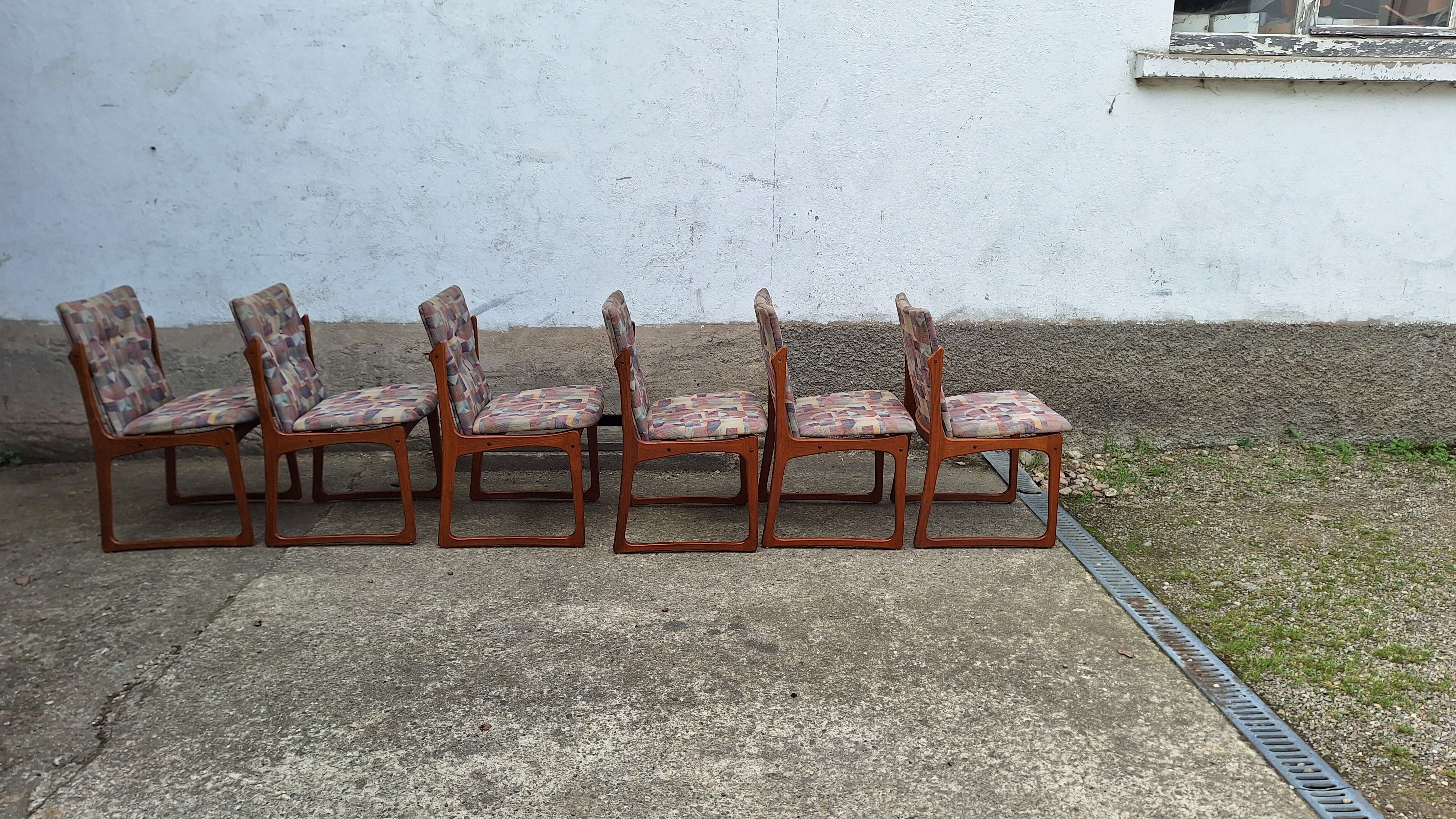 Set of Vandrup Stolefabrik Scandinavian chairs
