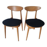 Set of 2 Scandinavian chairs. Design 1960
