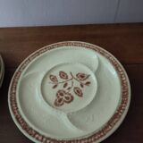 Set of 6 old fondue plates