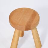 Scandinavian Ingvar Hildingsson stool, beech and ash, 1970, Sweden.