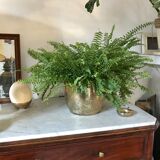 Vintage brass pot cover