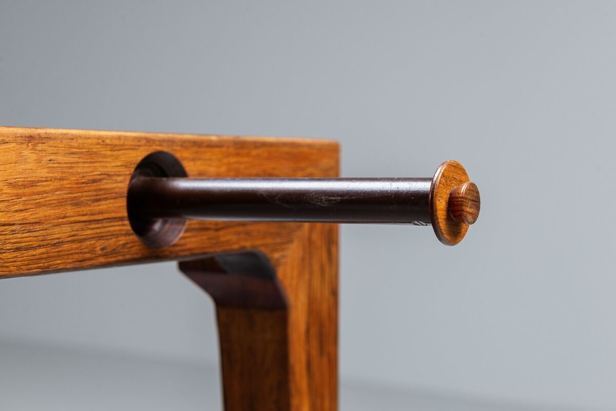 Kai Winding dining table in rosewood Poul Hundevad Denmark 1960