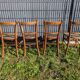 Set of 4 vintage bistro chairs