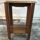 Ancienne table d’appointart deco bois vintage