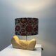 1960s organic French stone table lamp