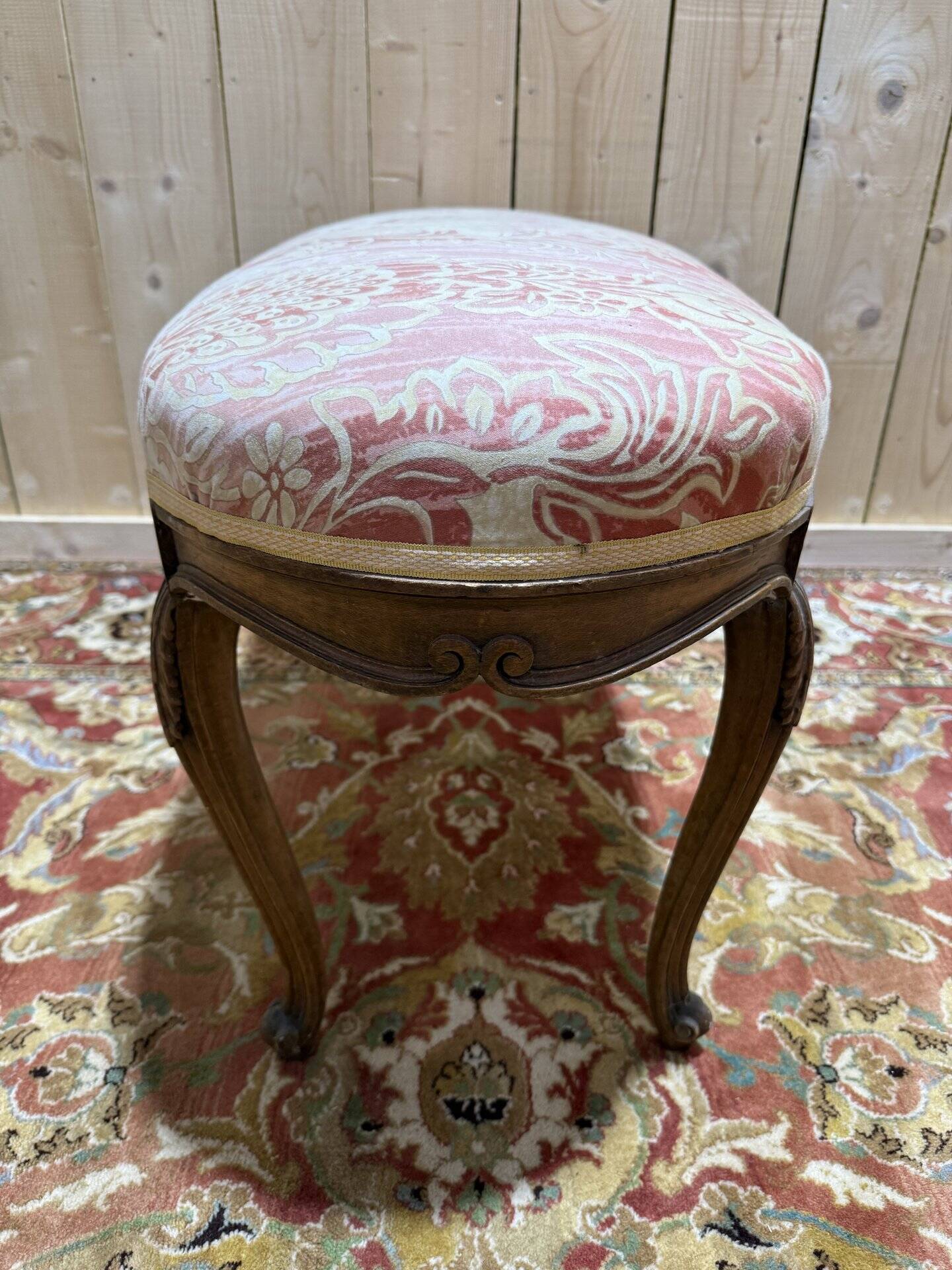 Louis XV style oval piano bench