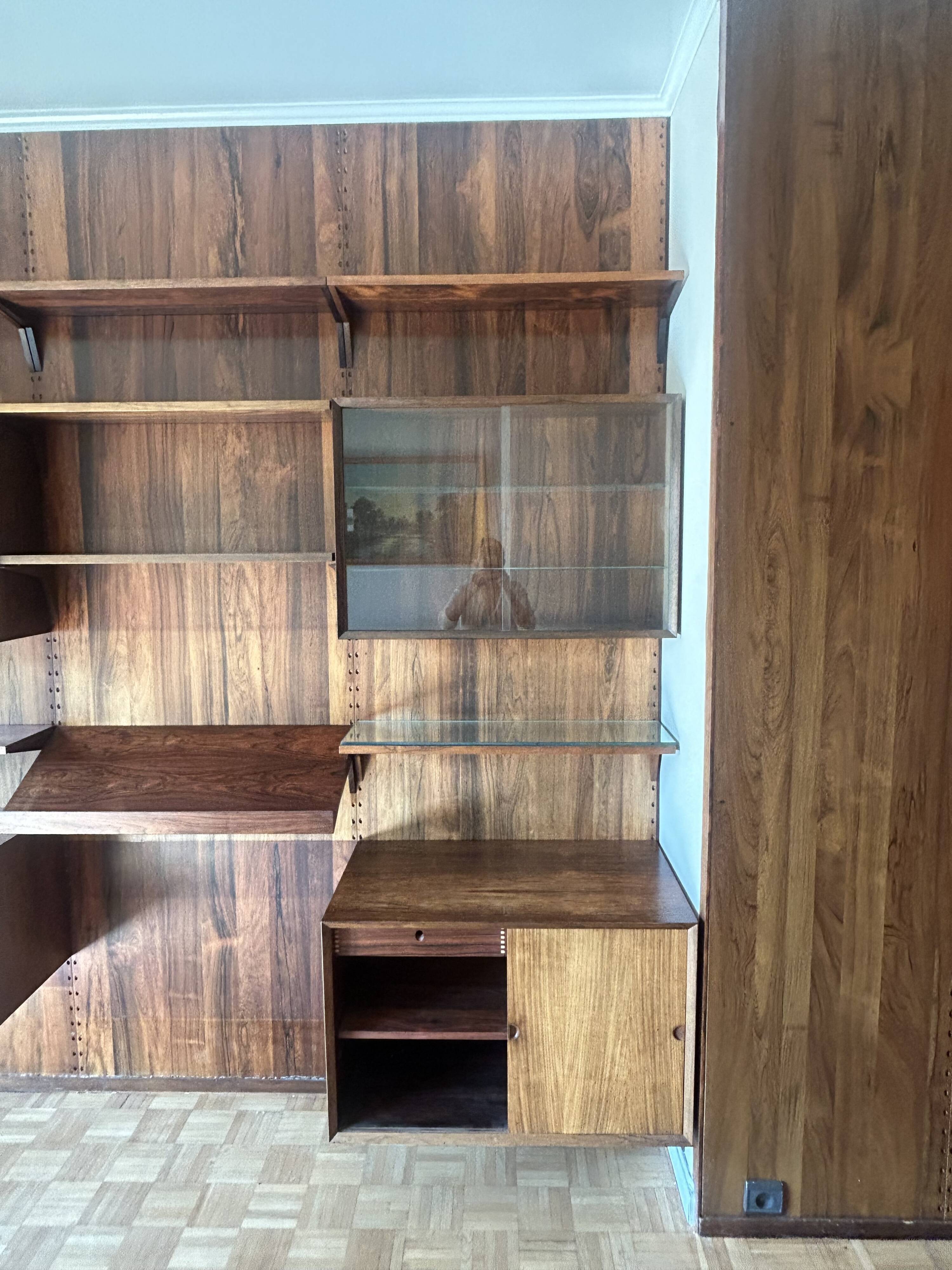 Bibliothèque palissandre début années 60 roche bobois