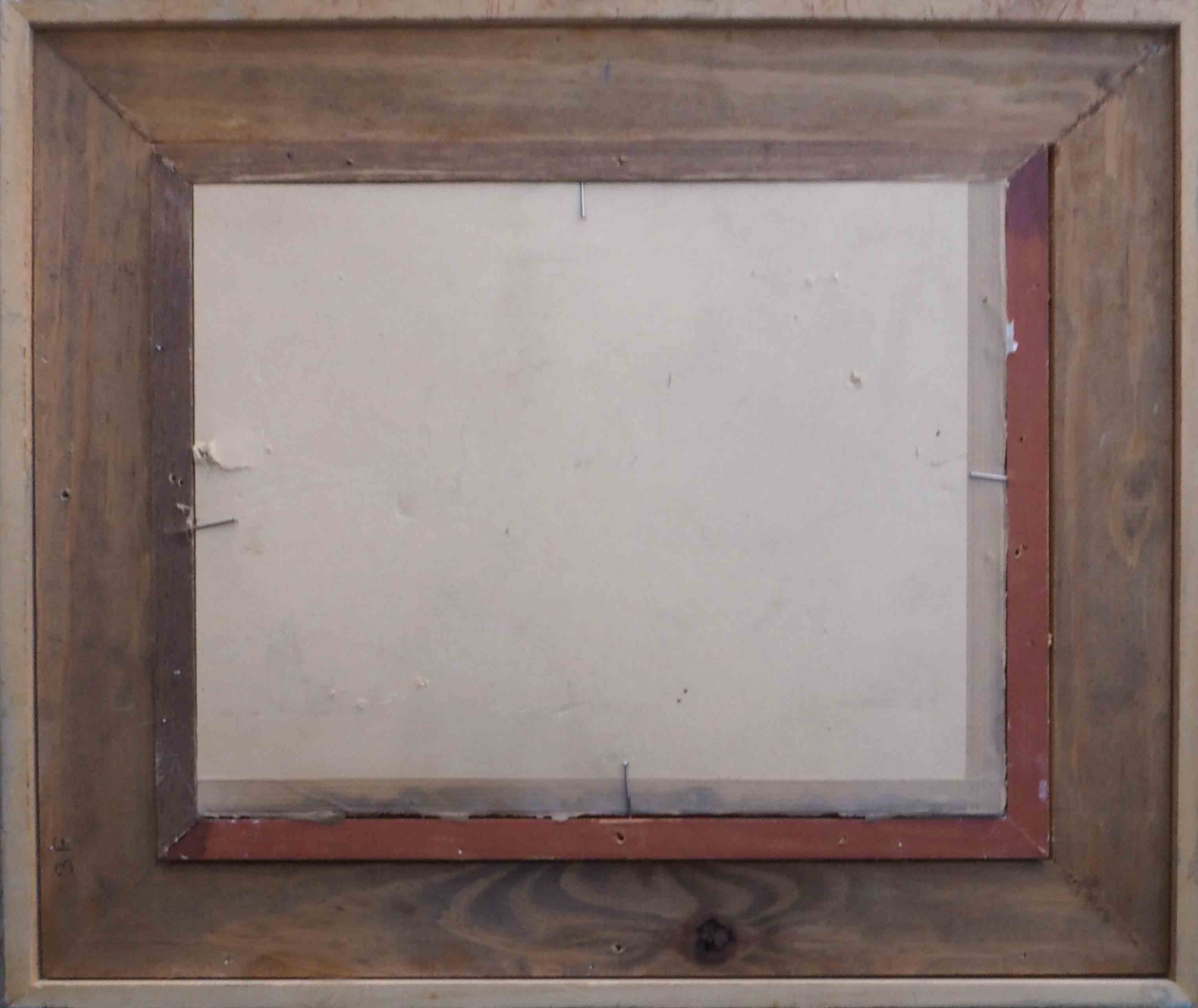 Painting scene of harvest in village around 1950